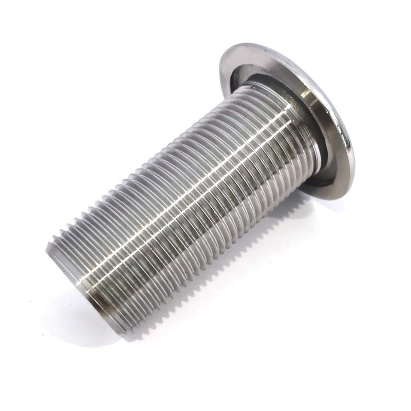 keehui 316 Stainless SteelCombo Stainless Steel Thru-Hull Fitting w/Nut with Gasket for 1" ID (1") - Image 5